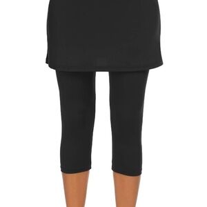 Black Skirted Leggings